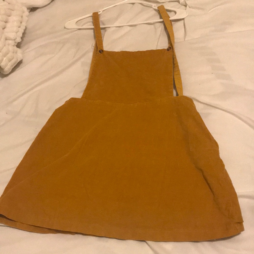 Corduroy overall dress